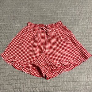 Red Gingham Shorts